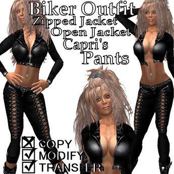 Second Life Marketplace - Biker Outfit Ladies